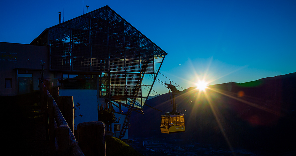 Bergstation der Seilbahn Unterstell