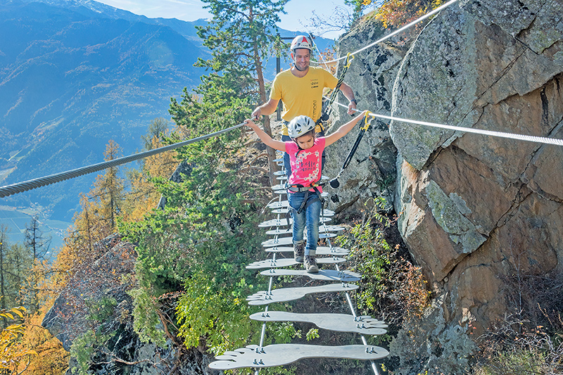 Übungs- und Familienklettersteig KNOTT